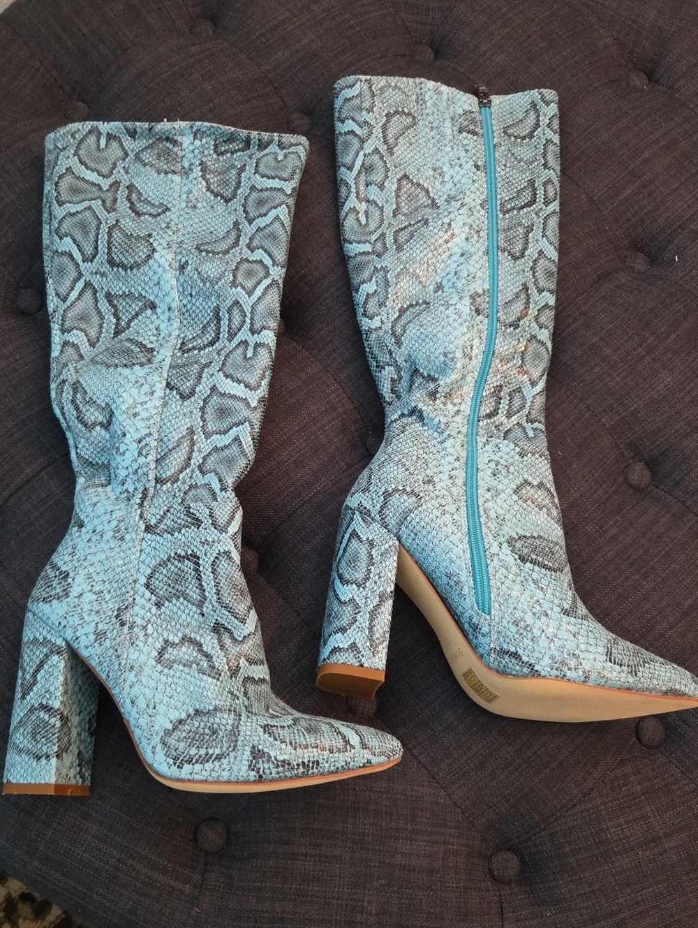 Simmi London Faux Python Boots NWOT